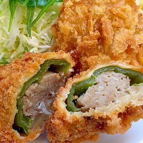 ピーマン肉詰めフライ